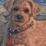 Grover, custom pet portrait of a Cockapoo by Hope Lane