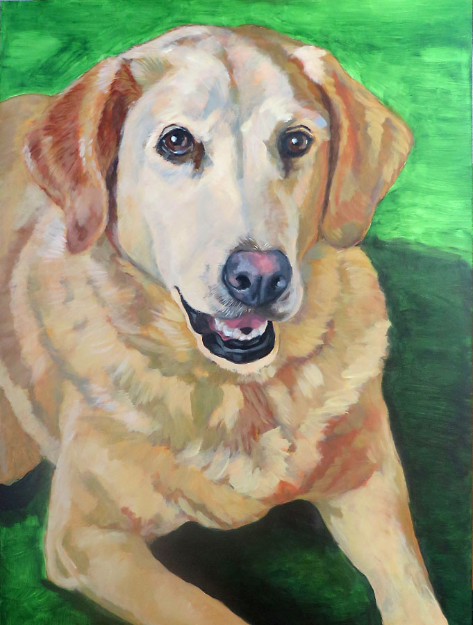 Yellow Lab Painting Continues