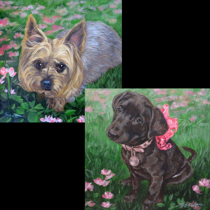 A Pair of Pet Portraits