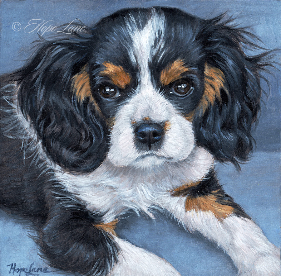 Finished Painting of a Cavalier